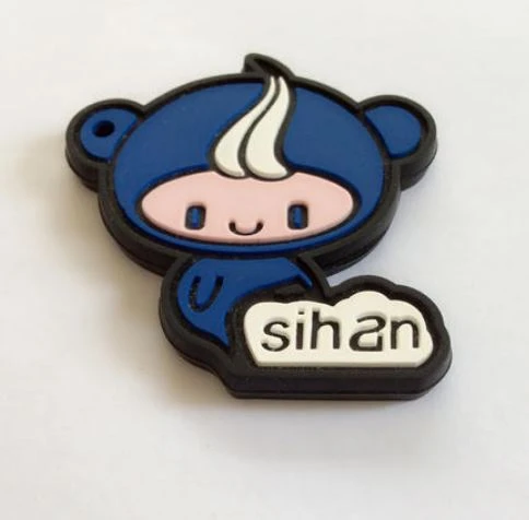 pvc rubber keychain
