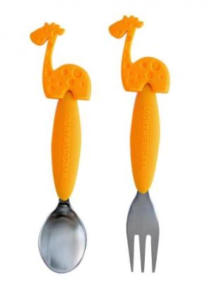 Custom Kid Silicone Baby Fork & Spoon