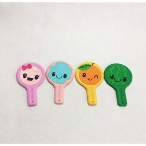 Mini espelho de silicone bonito para meninas