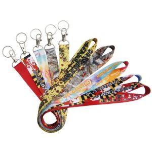 Cordão de nylon para chaveiro de poliéster com suporte para crachá de identificação
