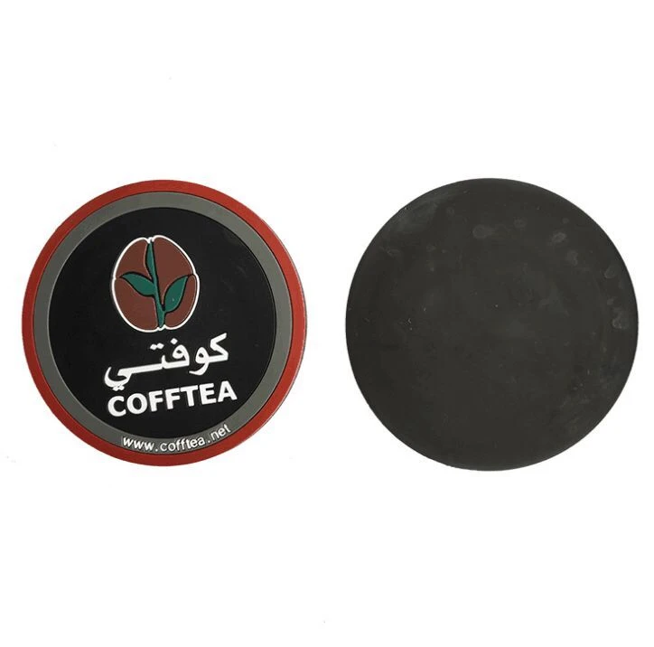 Base para copos de chá de silicone, refrigerante antiderrapante, porta-copos de PVC