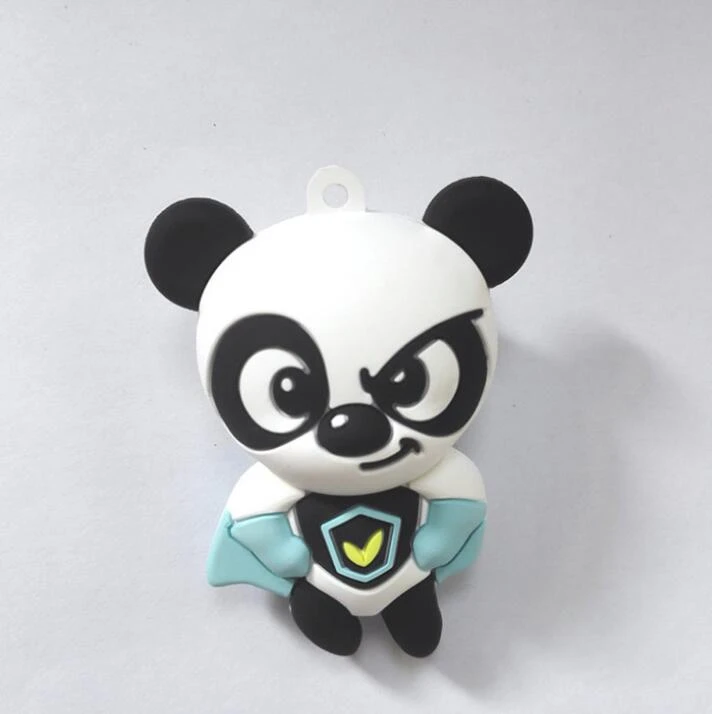 Panda 3D PVC Soft Keychain Promotion Gift Car Keychain