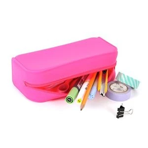Estojo escolar para lápis personalizado bolsa de silicone infantil