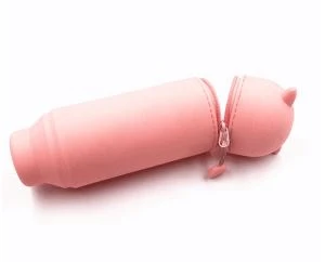 Porta-canetas de bicho de silicone de moda