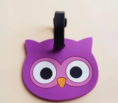Nova chegada Custom Safety Travel Airline Soft Pvc 2D/3D Silicone Luggage Tag