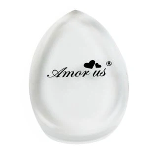 Logotipo transparente impresso em silicone maquilagem Puff Beauty Tool