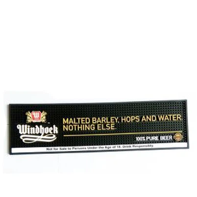Marca LOGO Soft PVC Barmat Rubber Tapetes de cerveja para beber