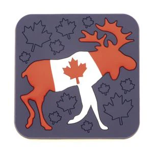 Ímãs magnéticos para geladeiras de silicone 3d cartoon souvenir do Canadá