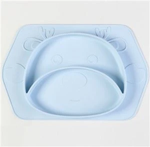 Tigela de viagem para crianças dobrável antiderrapante colorida pratos de silicone para crianças Placemat