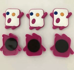 Decoração com ímãs de geladeira em PVC macio, lembrança de viagem