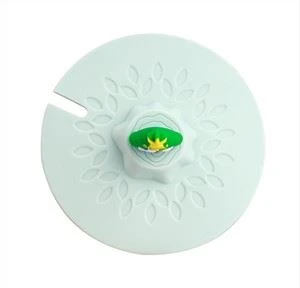 Tampa do copo de café de silicone macio com marca de vidro Tampa de vedação do copo de silicone à prova de poeira