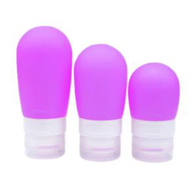 Garrafa portátil de silicone para loção shampoo bath cosmet