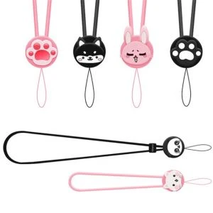 Telefone celular da cinta de pescoço de alta qualidade de silicone lanyard