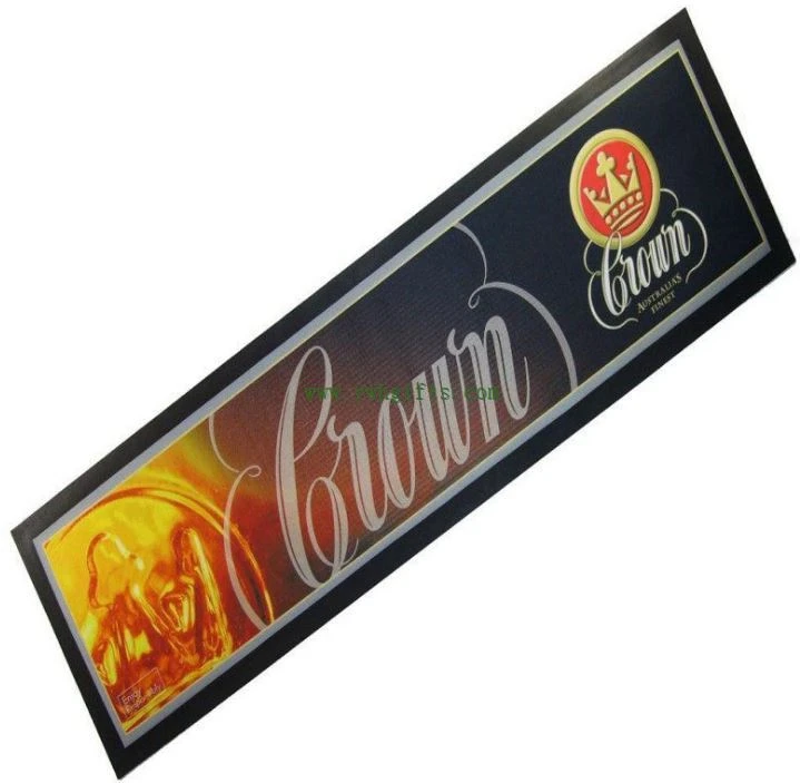 Promotional Nitrile Rubber Beer Mat Branded Bar Runner Mats
