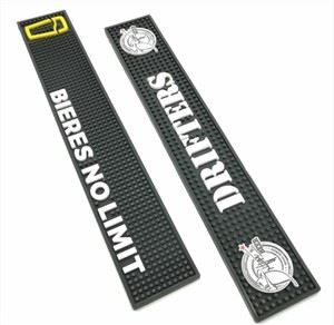 Tapete antiderrapante para bar de vinho em PVC Tapete de borracha para beber cerveja