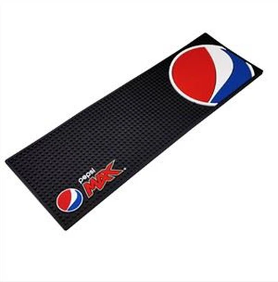 Barware PEPSI Rubber Beer Bar Tapete de PVC Bar Spill Mat Tapetes de bebida
