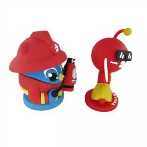 Chaveiro boneca de silicone 3d personagens de PVC
